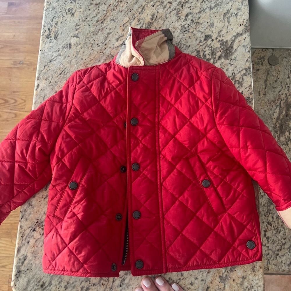 Burberry quilted jacket 12 months